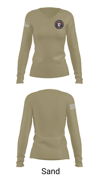 Womens Long Sleeve Vneck Shirt 1, 2D INTEL BN S1, Marines, Teamtime, Team time, sublimation, custom sports apparel, team uniforms, spirit wear, spiritwear, sports uniforms, custom shirts, team store, custom team store, fundraiser sports, apparel fundraiser