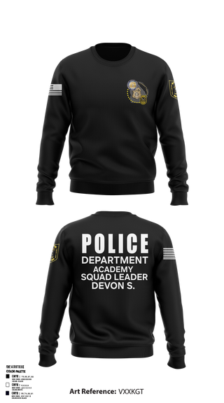 Crew Neck Sweatshirt, Police Department Academy, , Teamtime, Team time, sublimation, custom sports apparel, team uniforms, spirit wear, spiritwear, sports uniforms, custom shirts, team store, custom team store, fundraiser sports, apparel fundraiser