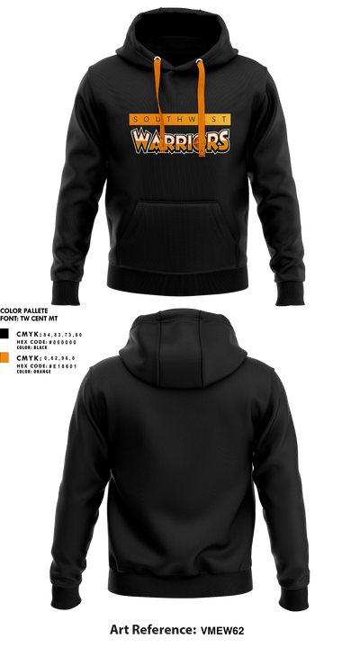 Southwest Warriors Basketball 70786569 Hoodie - 1