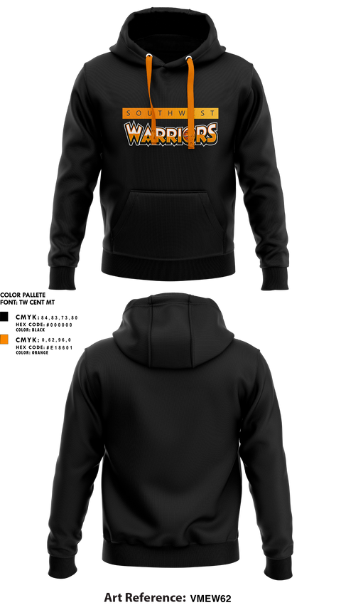 Hoodie, Southwest Warriors Basketball, Spirit Store, Teamtime, Team time, sublimation, custom sports apparel, team uniforms, spirit wear, spiritwear, sports uniforms, custom shirts, team store, custom team store, fundraiser sports, apparel fundraiser
