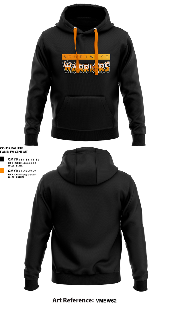 Hoodie, Southwest Warriors Basketball, Spirit Store, Teamtime, Team time, sublimation, custom sports apparel, team uniforms, spirit wear, spiritwear, sports uniforms, custom shirts, team store, custom team store, fundraiser sports, apparel fundraiser