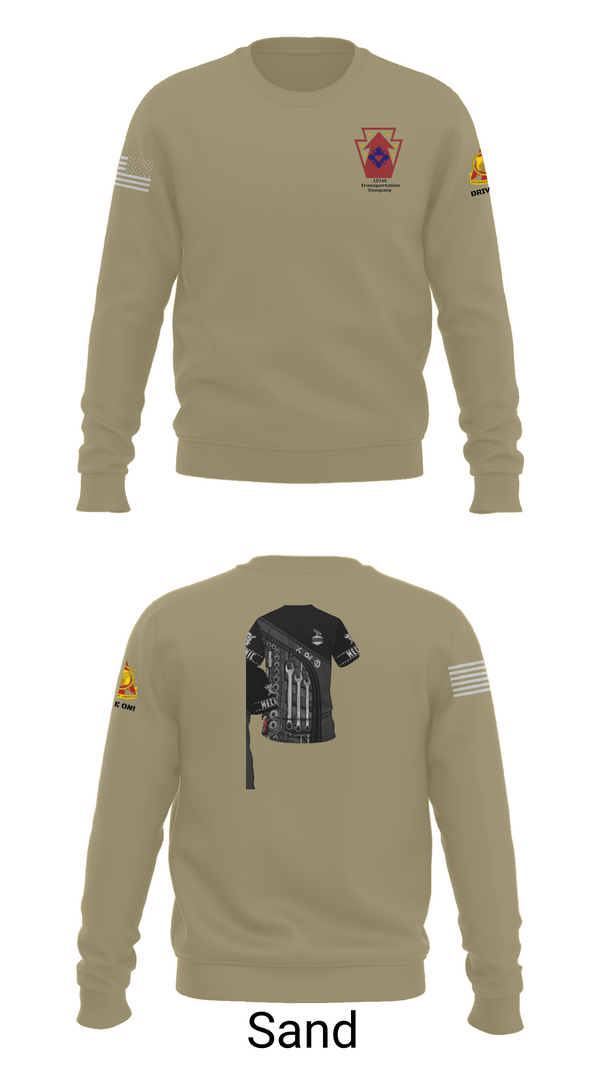 Crew Neck Sweatshirt, 121 transportation, National Guard, Teamtime, Team time, sublimation, custom sports apparel, team uniforms, spirit wear, spiritwear, sports uniforms, custom shirts, team store, custom team store, fundraiser sports, apparel fundraiser