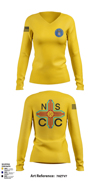 Women's Long Sleeve Vneck Shirt, Zia division, , Teamtime, Team time, sublimation, custom sports apparel, team uniforms, spirit wear, spiritwear, sports uniforms, custom shirts, team store, custom team store, fundraiser sports, apparel fundraiser