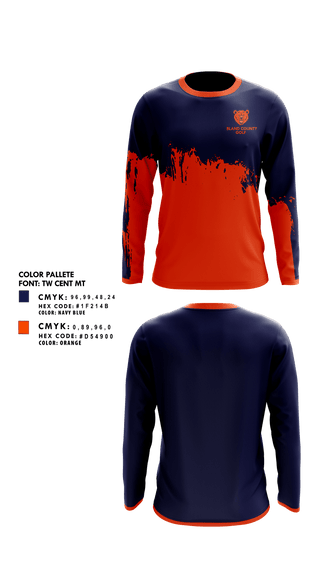 Long Sleeve Performance Shirt, Bland County High School Golf, Golf, Teamtime, Team time, sublimation, custom sports apparel, team uniforms, spirit wear, spiritwear, sports uniforms, custom shirts, team store, custom team store, fundraiser sports, apparel fundraiser