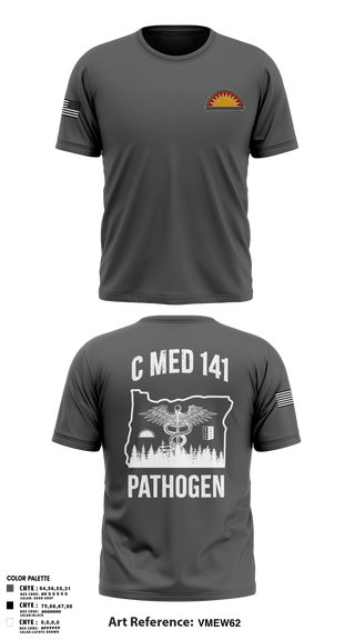 Old School Cotton Feel Shirt, C Med, National Guard, Teamtime, Team time, sublimation, custom sports apparel, team uniforms, spirit wear, spiritwear, sports uniforms, custom shirts, team store, custom team store, fundraiser sports, apparel fundraiser