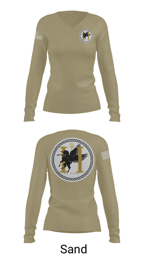 Women's Long Sleeve Vneck Shirt, TCC2, Navy, Teamtime, Team time, sublimation, custom sports apparel, team uniforms, spirit wear, spiritwear, sports uniforms, custom shirts, team store, custom team store, fundraiser sports, apparel fundraiser