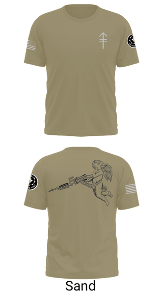 Old School Cotton Feel Shirt, 2/2 3rd PLT Weapon SquadE TRP 3RD PLT WEAPONS SQUAD, Army, Teamtime, Team time, sublimation, custom sports apparel, team uniforms, spirit wear, spiritwear, sports uniforms, custom shirts, team store, custom team store, fundraiser sports, apparel fundraiser