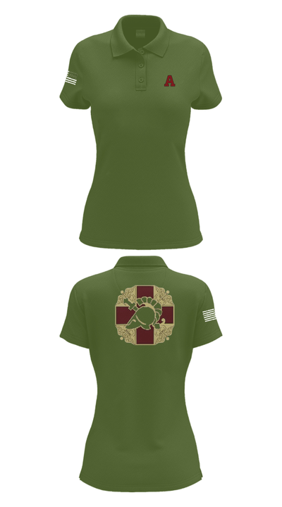 US MEDDAC 46009212 Women's Short Sleeve Performance Polo  - 55