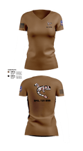 725 SPO 23819482 Women's Short Sleeve V-neck Shirt - 2