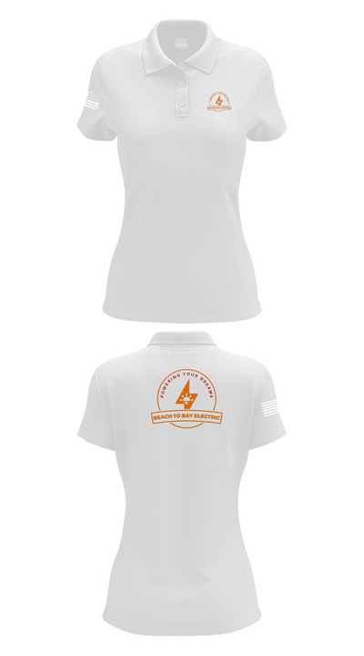 Beach to Bay Electric 35159163 Women's Short Sleeve Performance Polo  - 17