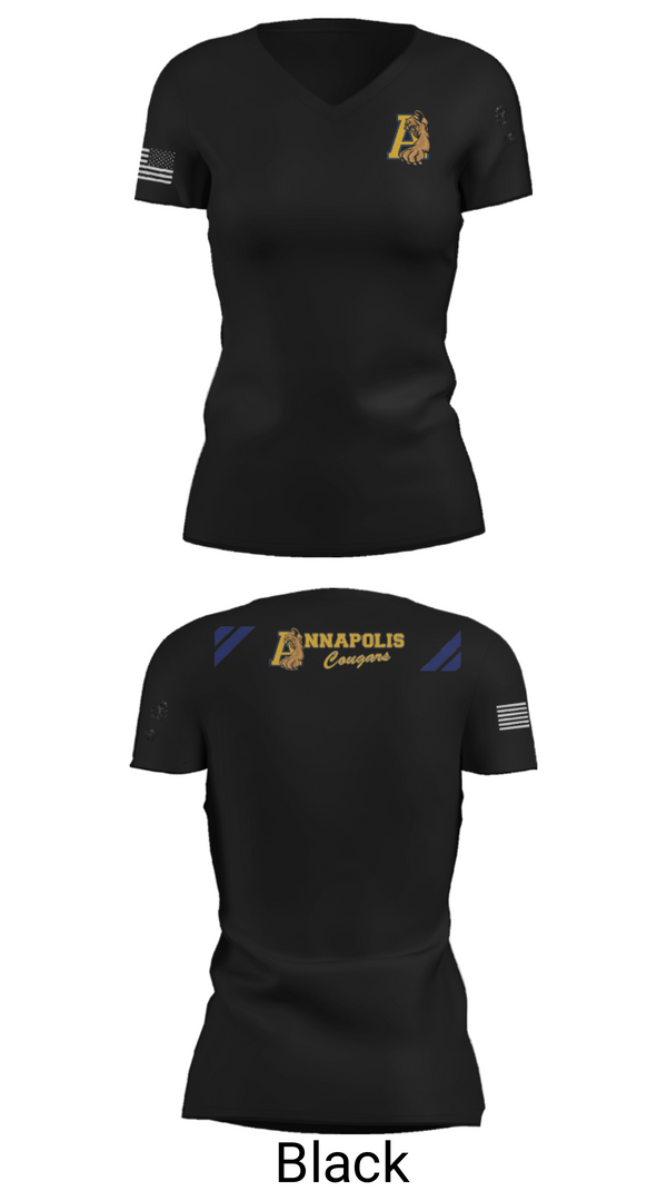 Women's Short Sleeve Vneck Shirt, AHS STEP TEAM, Women's Soccer, Teamtime, Team time, sublimation, custom sports apparel, team uniforms, spirit wear, spiritwear, sports uniforms, custom shirts, team store, custom team store, fundraiser sports, apparel fundraiser