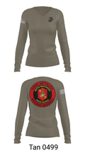 V3/2 53634498 Women's Long Sleeve V-neck Shirt - 77