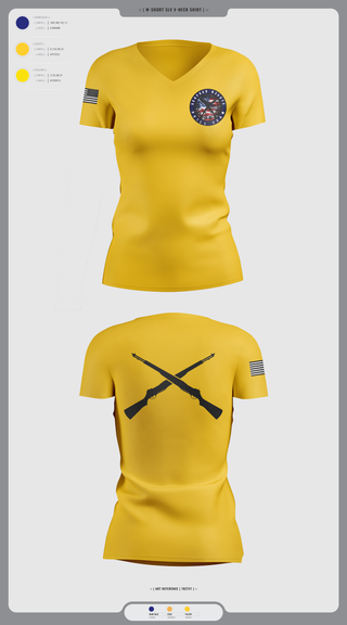 Womens Short Sleeve Vneck Shirt, Seaford NJROTC, Navy, Teamtime, Team time, sublimation, custom sports apparel, team uniforms, spirit wear, spiritwear, sports uniforms, custom shirts, team store, custom team store, fundraiser sports, apparel fundraiser