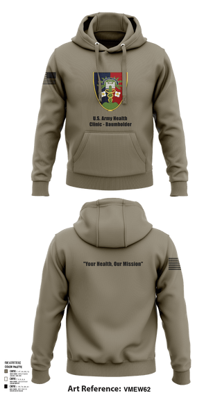 Hoodie, U.S. Army Health Clinic - Baumholder, Army, Teamtime, Team time, sublimation, custom sports apparel, team uniforms, spirit wear, spiritwear, sports uniforms, custom shirts, team store, custom team store, fundraiser sports, apparel fundraiser