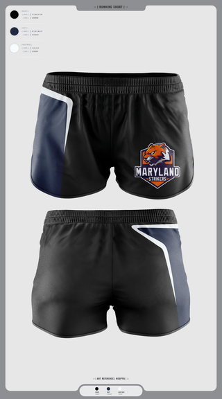 Womens Shorts, Maryland Strikers, Men's Volleyball, Teamtime, Team time, sublimation, custom sports apparel, team uniforms, spirit wear, spiritwear, sports uniforms, custom shirts, team store, custom team store, fundraiser sports, apparel fundraiser