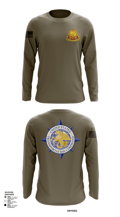 773rd transportation company 77722700 Long Sleeve Performance Shirt - 133