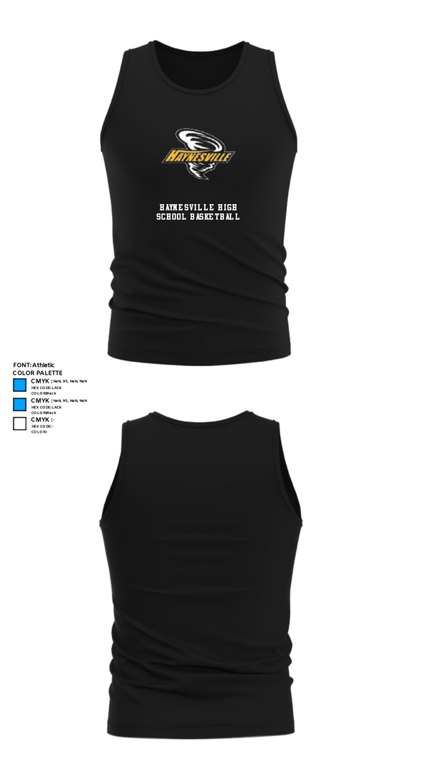 Tank Top, Haynesville High School Basketball, Women's Basketball, Teamtime, Team time, sublimation, custom sports apparel, team uniforms, spirit wear, spiritwear, sports uniforms, custom shirts, team store, custom team store, fundraiser sports, apparel fundraiser