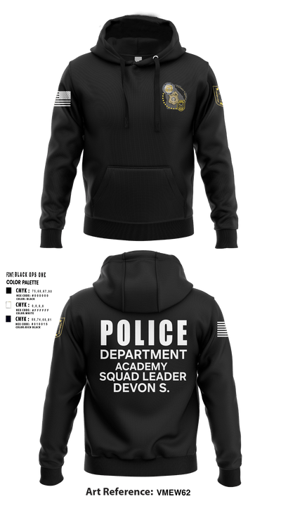 Police Department Academy 26016333 Hoodie - 1