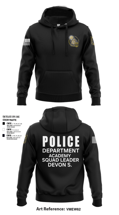 Hoodie, Police Department Academy, , Teamtime, Team time, sublimation, custom sports apparel, team uniforms, spirit wear, spiritwear, sports uniforms, custom shirts, team store, custom team store, fundraiser sports, apparel fundraiser