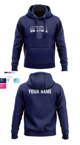 Hoodie, Living Word Academy Volleyball, Women's Volleyball, Teamtime, Team time, sublimation, custom sports apparel, team uniforms, spirit wear, spiritwear, sports uniforms, custom shirts, team store, custom team store, fundraiser sports, apparel fundraiser