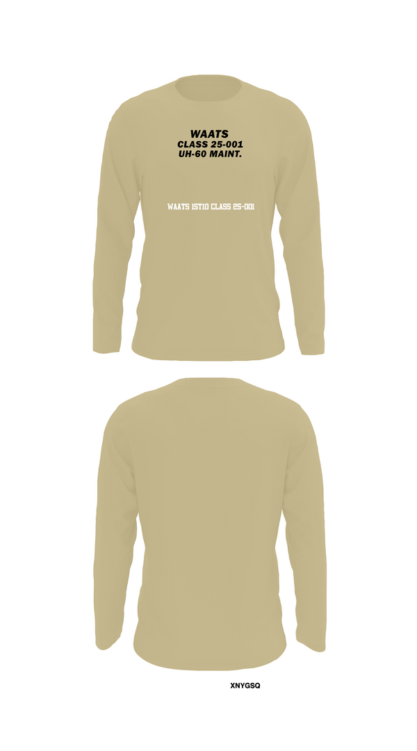 Long Sleeve Performance Shirt, WAATS 15T10 CLASS 25-001, , Teamtime, Team time, sublimation, custom sports apparel, team uniforms, spirit wear, spiritwear, sports uniforms, custom shirts, team store, custom team store, fundraiser sports, apparel fundraiser