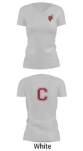 Coquille Senior High School Track 60550768 Women's Short Sleeve V-neck Shirt - 7
