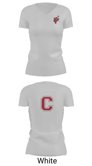 Women's Short Sleeve Vneck Shirt, Coquille Senior High School Track, Track & Field, Teamtime, Team time, sublimation, custom sports apparel, team uniforms, spirit wear, spiritwear, sports uniforms, custom shirts, team store, custom team store, fundraiser sports, apparel fundraiser