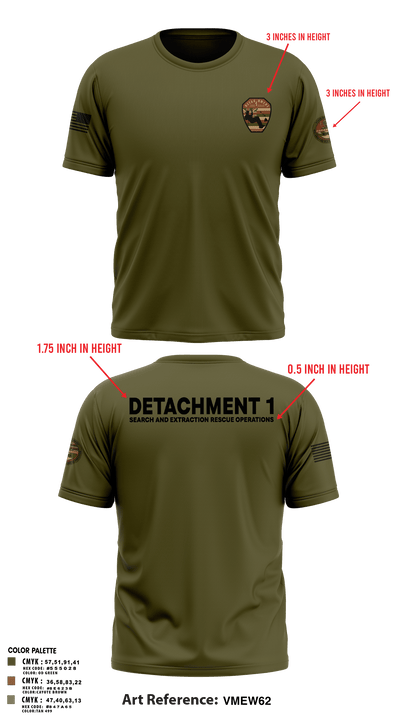 Detachment 1 27221981 Old School Cotton Feel Shirt - 31