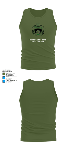Tank Top, North Valley Youth Soccer League, Men's Soccer, Teamtime, Team time, sublimation, custom sports apparel, team uniforms, spirit wear, spiritwear, sports uniforms, custom shirts, team store, custom team store, fundraiser sports, apparel fundraiser