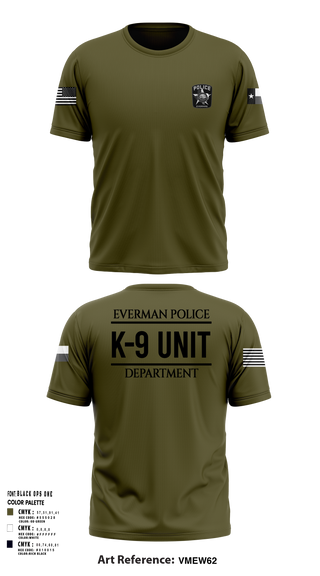 Short Sleeve Performance Shirt, K9-Unit, Police, Teamtime, Team time, sublimation, custom sports apparel, team uniforms, spirit wear, spiritwear, sports uniforms, custom shirts, team store, custom team store, fundraiser sports, apparel fundraiser