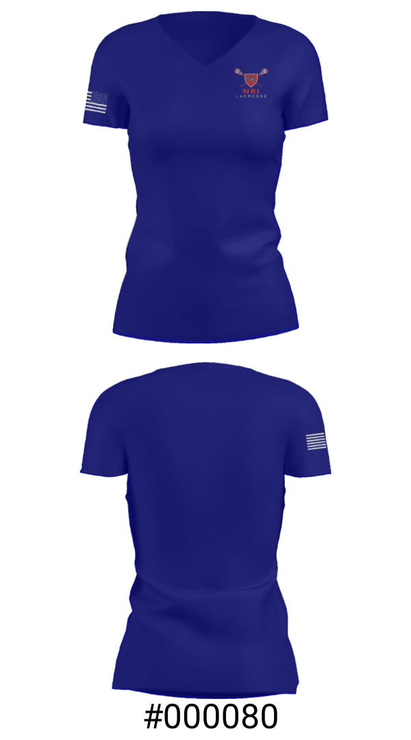 Women's Short Sleeve Vneck Shirt, Northern Rhode Island Youth Lacrosse Association, Men's Lacrosse, Teamtime, Team time, sublimation, custom sports apparel, team uniforms, spirit wear, spiritwear, sports uniforms, custom shirts, team store, custom team store, fundraiser sports, apparel fundraiser