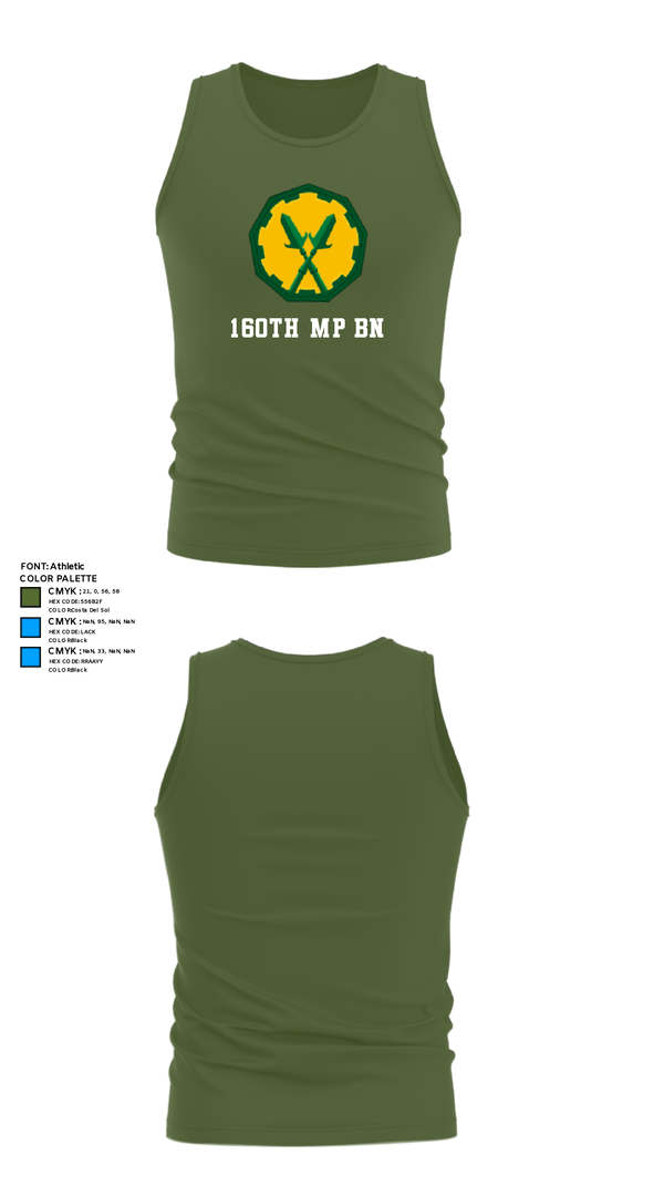 Tank Top, 160th mp bn, Army, Teamtime, Team time, sublimation, custom sports apparel, team uniforms, spirit wear, spiritwear, sports uniforms, custom shirts, team store, custom team store, fundraiser sports, apparel fundraiser