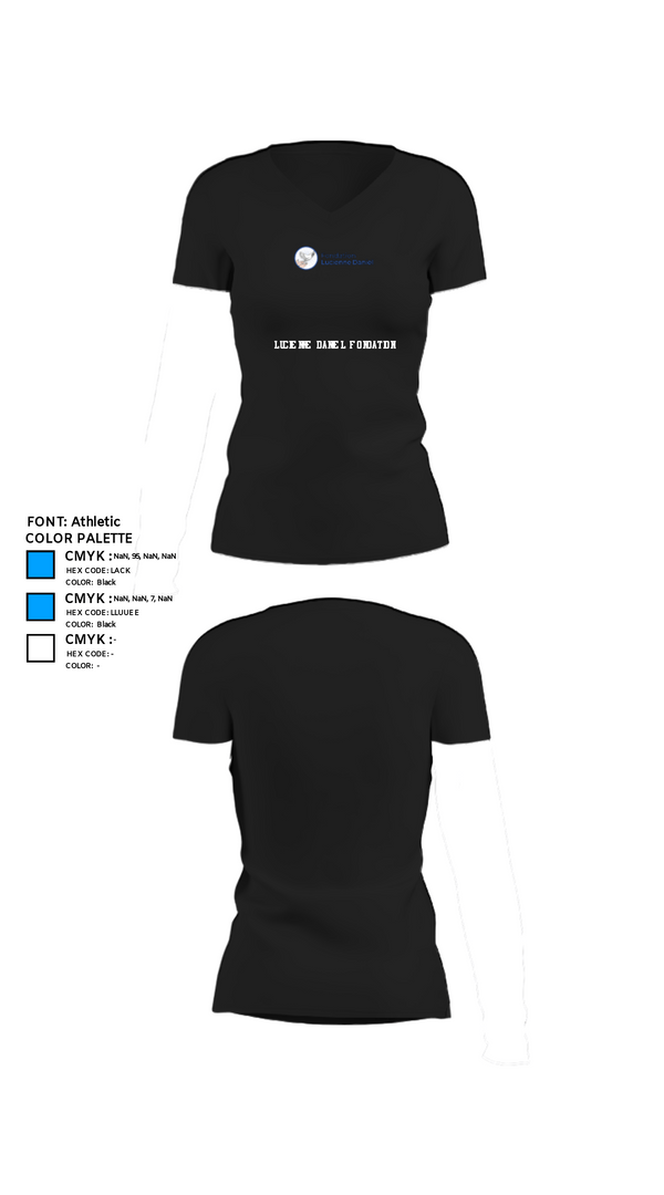 Womens Short Sleeve Vneck Shirt, Lucienne Daniel Fondation, , Teamtime, Team time, sublimation, custom sports apparel, team uniforms, spirit wear, spiritwear, sports uniforms, custom shirts, team store, custom team store, fundraiser sports, apparel fundraiser