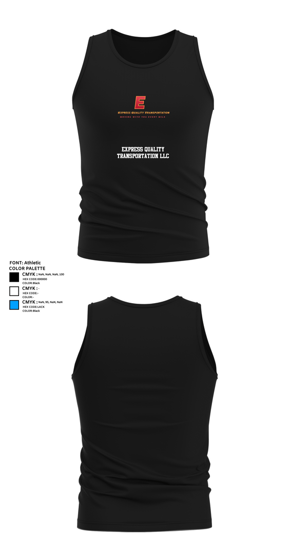 Tank Top, Express Quality Transportation LLC, , Teamtime, Team time, sublimation, custom sports apparel, team uniforms, spirit wear, spiritwear, sports uniforms, custom shirts, team store, custom team store, fundraiser sports, apparel fundraiser