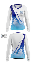 Miami Palmetto Senior High School Tennis 59716811 Women's Long Sleeve V-neck Shirt - 1
