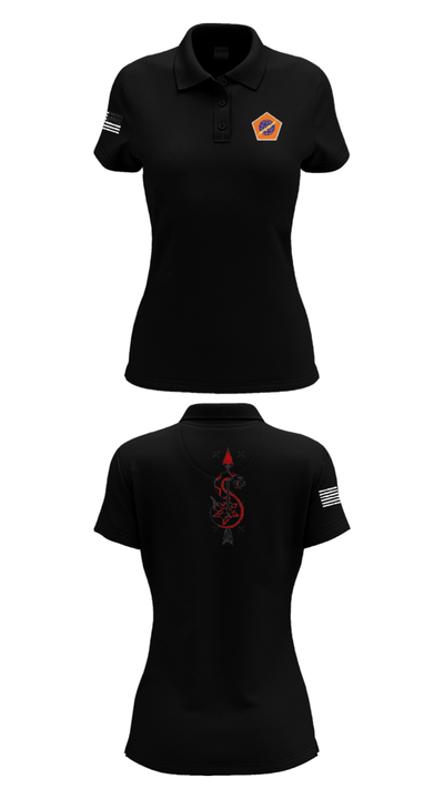 98th Expeditionary Signal Battalion 25845475 Women's Short Sleeve Performance Polo  - 35