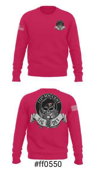Crew Neck Sweatshirt, 112 SOCCENT SIGDET, Army, Teamtime, Team time, sublimation, custom sports apparel, team uniforms, spirit wear, spiritwear, sports uniforms, custom shirts, team store, custom team store, fundraiser sports, apparel fundraiser