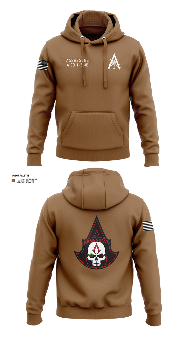 Hoodie, A Co. 1-3 AB, Army, Teamtime, Team time, sublimation, custom sports apparel, team uniforms, spirit wear, spiritwear, sports uniforms, custom shirts, team store, custom team store, fundraiser sports, apparel fundraiser