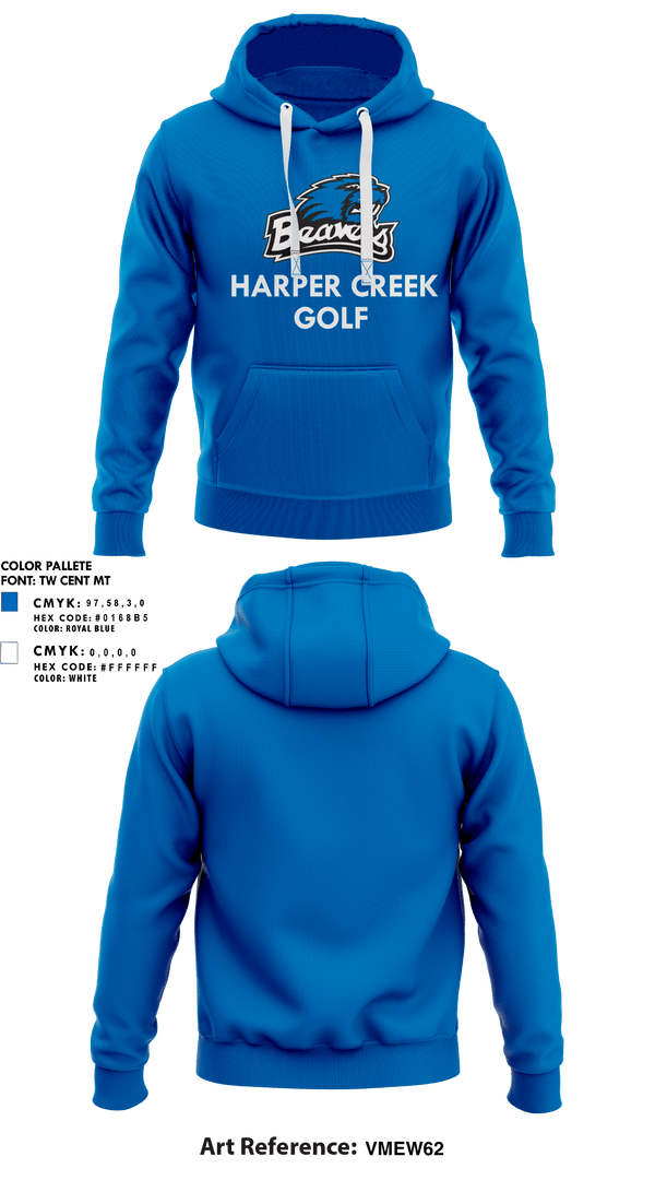 Hoodie, Harper Creek High School Golf, Golf, Teamtime, Team time, sublimation, custom sports apparel, team uniforms, spirit wear, spiritwear, sports uniforms, custom shirts, team store, custom team store, fundraiser sports, apparel fundraiser