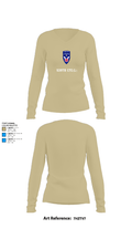 539th CTC(L) 64656051 Women's Long Sleeve V-neck Shirt - 82