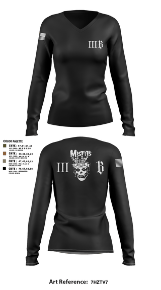 Womens Long Sleeve Vneck Shirt, 3B 1-325 AIR, 2BCT, 82ND ABN DIV, Army, Teamtime, Team time, sublimation, custom sports apparel, team uniforms, spirit wear, spiritwear, sports uniforms, custom shirts, team store, custom team store, fundraiser sports, apparel fundraiser