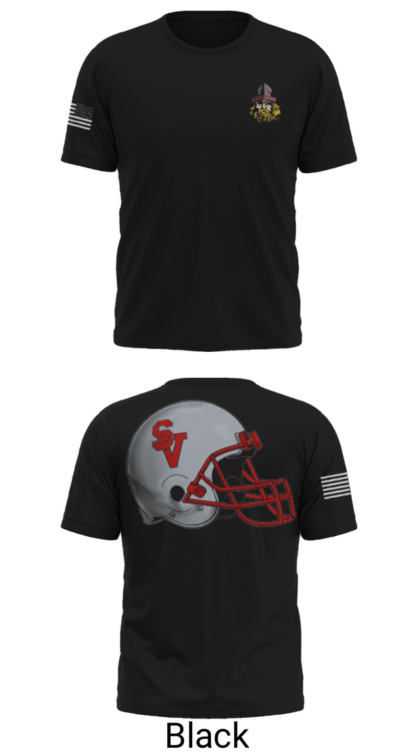 Old School Cotton Feel Shirt, Symmes Valley Vikings, Football, Teamtime, Team time, sublimation, custom sports apparel, team uniforms, spirit wear, spiritwear, sports uniforms, custom shirts, team store, custom team store, fundraiser sports, apparel fundraiser