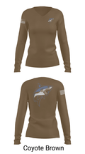 Great white guns 55052076 Women's Long Sleeve V-neck Shirt - 17
