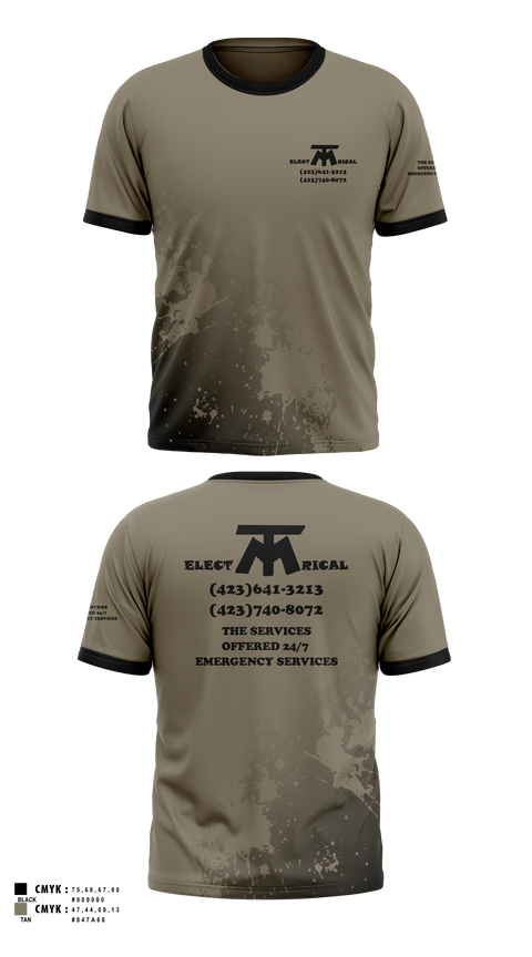 Short Sleeve Performance Shirt, MT ELECTRICAL SERVICES, , Teamtime, Team time, sublimation, custom sports apparel, team uniforms, spirit wear, spiritwear, sports uniforms, custom shirts, team store, custom team store, fundraiser sports, apparel fundraiser