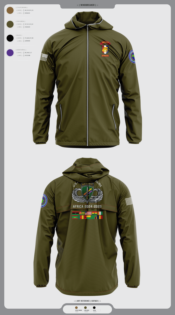 Windbreaker, 478th CA BN (A), Army, Teamtime, Team time, sublimation, custom sports apparel, team uniforms, spirit wear, spiritwear, sports uniforms, custom shirts, team store, custom team store, fundraiser sports, apparel fundraiser