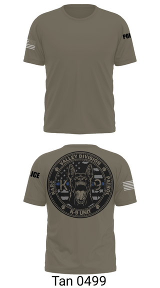 Old School Cotton Feel Shirt, VALLEY K9, , Teamtime, Team time, sublimation, custom sports apparel, team uniforms, spirit wear, spiritwear, sports uniforms, custom shirts, team store, custom team store, fundraiser sports, apparel fundraiser