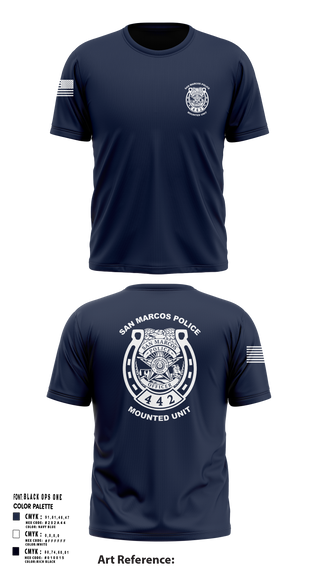 Short Sleeve Performance Shirt, San Marcos Police Mounted Unit, , Teamtime, Team time, sublimation, custom sports apparel, team uniforms, spirit wear, spiritwear, sports uniforms, custom shirts, team store, custom team store, fundraiser sports, apparel fundraiser