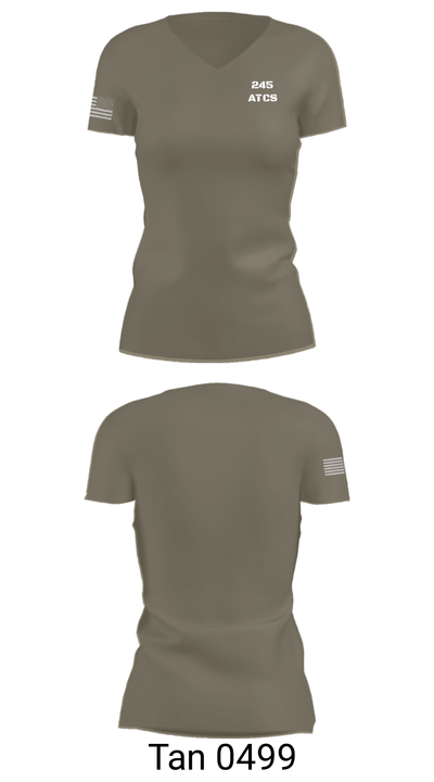245 ATCS 23374517 Women's Short Sleeve V-neck Shirt - 68