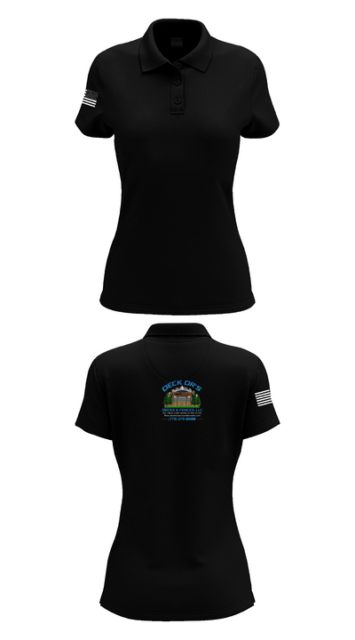 Deck Dr’s Decks and Fences 2773832 Women's Short Sleeve Performance Polo  - 36