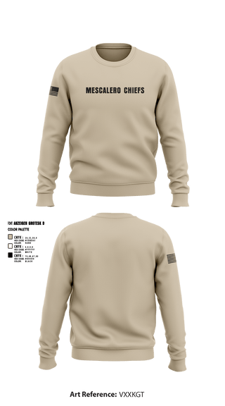 Crew Neck Sweatshirt, Mescalero chiefs, , Teamtime, Team time, sublimation, custom sports apparel, team uniforms, spirit wear, spiritwear, sports uniforms, custom shirts, team store, custom team store, fundraiser sports, apparel fundraiser